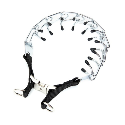 Chrome Metal Steel Dog Pinch Prong Choke Chain Collar Training Gear Adjustable - Picture 4 of 12