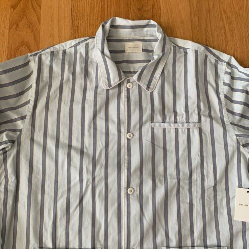 Neu mit Etikett Aime Leon Dore gestreiftes Lounge-Shirt mit Knopfleiste Gr. XXL - Bild 3 von 11