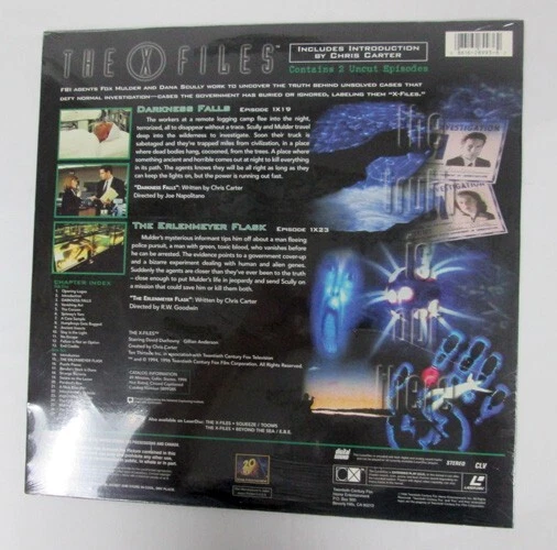NEW RARE The X Files Darkness Falls & The Erlenmeyer Flask by Chris Carter - Image 2 of 2