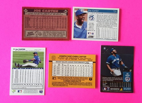 LOT 20 VERSCHIEDENE BASEBALL JOE CARTER EX/NM - Bild 5 von 9