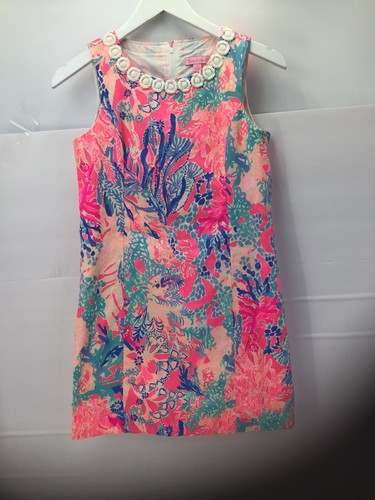 Girl’s Lilly Pulitzer Tropical Shift Dress Size 14 Spring & Summer! - Picture 10 of 11