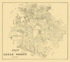 Historic County Map - Bexar County Texas - General Land Office 1879 - 26.00 x 23