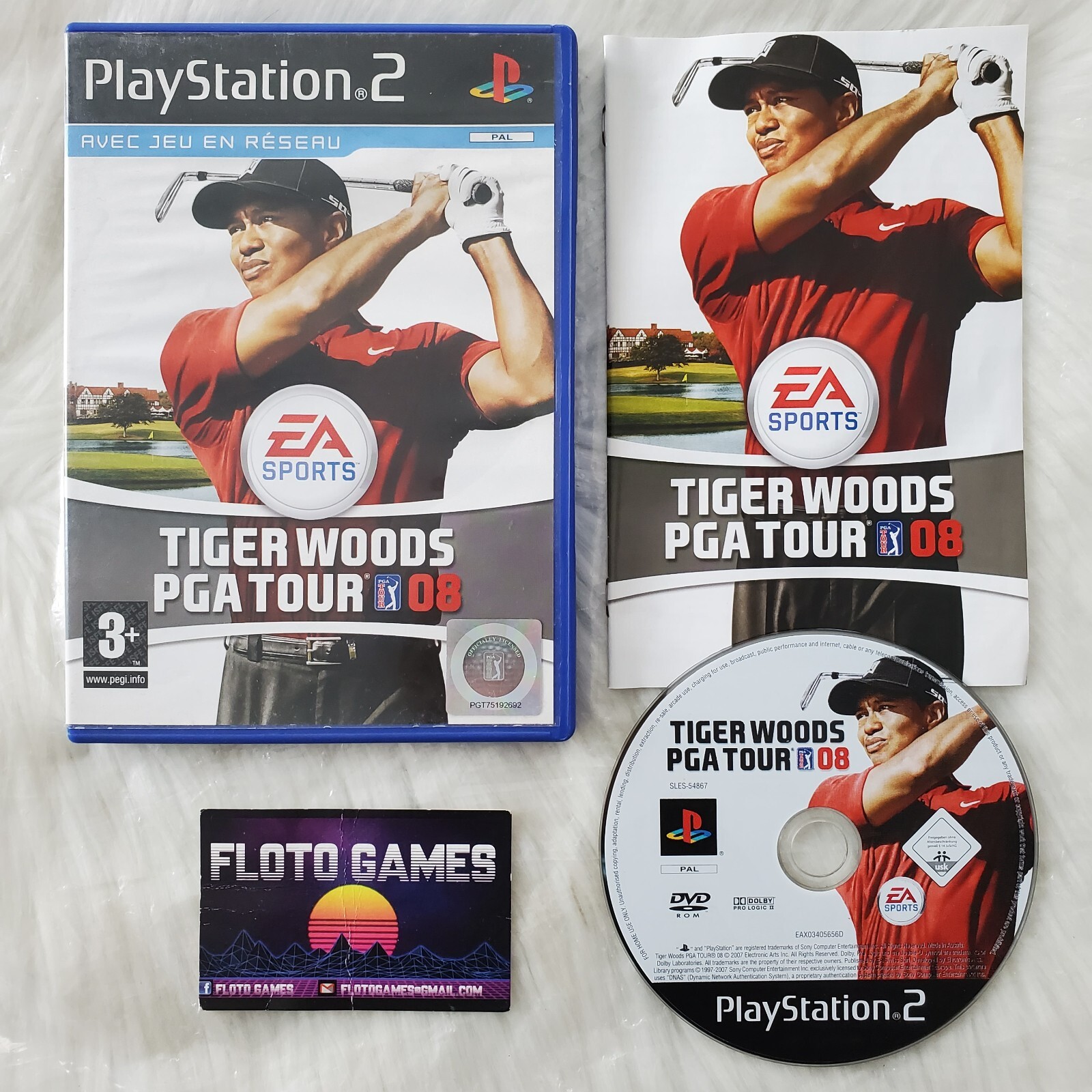 Jeu Tiger Woods PGA Tour 08 pour PS2 Complet CIB PAL FR - Floto Games