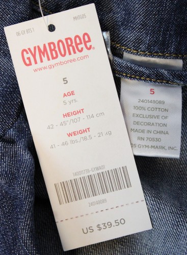 2006 Gymboree Pretty In Plum Ric-Rac Denim Jacket sz 5 NWT Corsage Button Flower - Picture 10 of 10