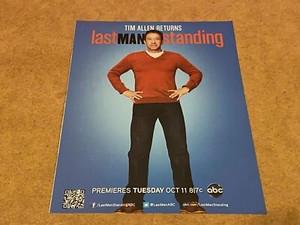 PEEP42 MAGAZINWERBUNG 11 X 8" TIM ALLEN LETZTER MANN STEHENDE TV-SHOW