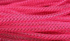 8MM FUCHSIA Deco Mesh Tubing Flexible CYBERLOX Party & Holiday Choose Yards