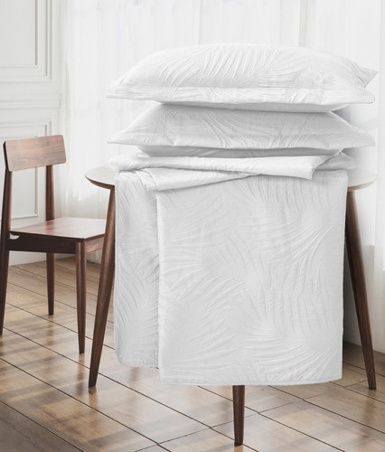 3 Pieces Embossed Bedspread Bedding Set Single Double King Size Bed Throw - Picture 33 of 34