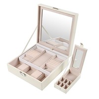 Portable Leather Jewelry Box Organizer Jewellery Cabinet Storage Box With Ideal Portable Leather Jewelry Box Organizer Jewellery Cabinet Storage Box With Ideal