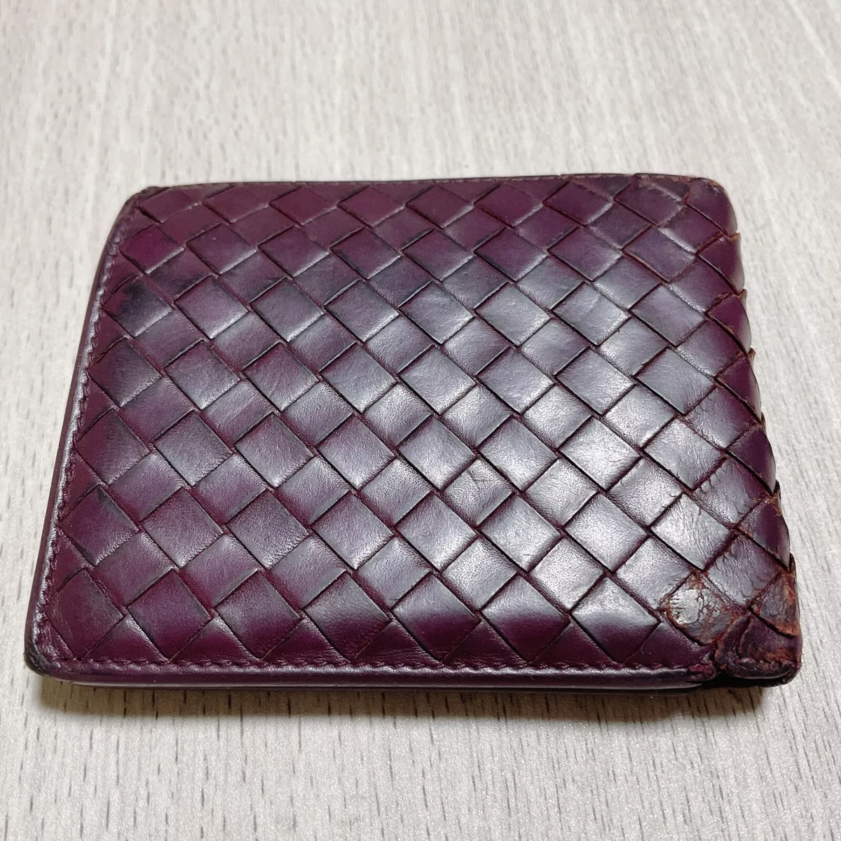 Bottegaveneta Men's Intrecciato Leather Wallet