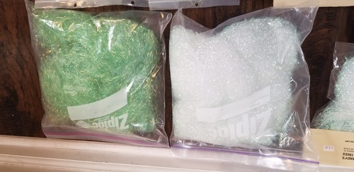 Vintage Easter Grass Made in USA 2 Colors - Green White - Picture 4 of 4