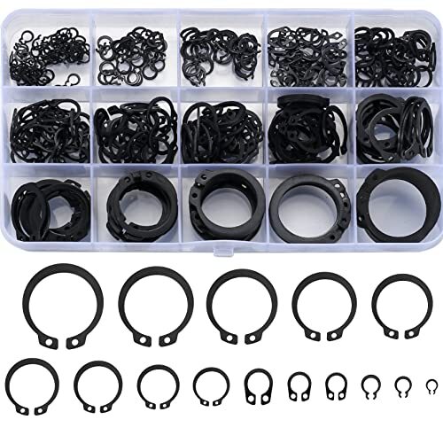 350pc SNAP RING ASSORTMENT SET EXTERNAL C CLIPS CIRCLIP RETAINING SNAP HOOK RING 350pc SNAP RING ASSORTMENT SET EXTERNAL C CLIPS CIRCLIP RETAINING SNAP HOOK RING