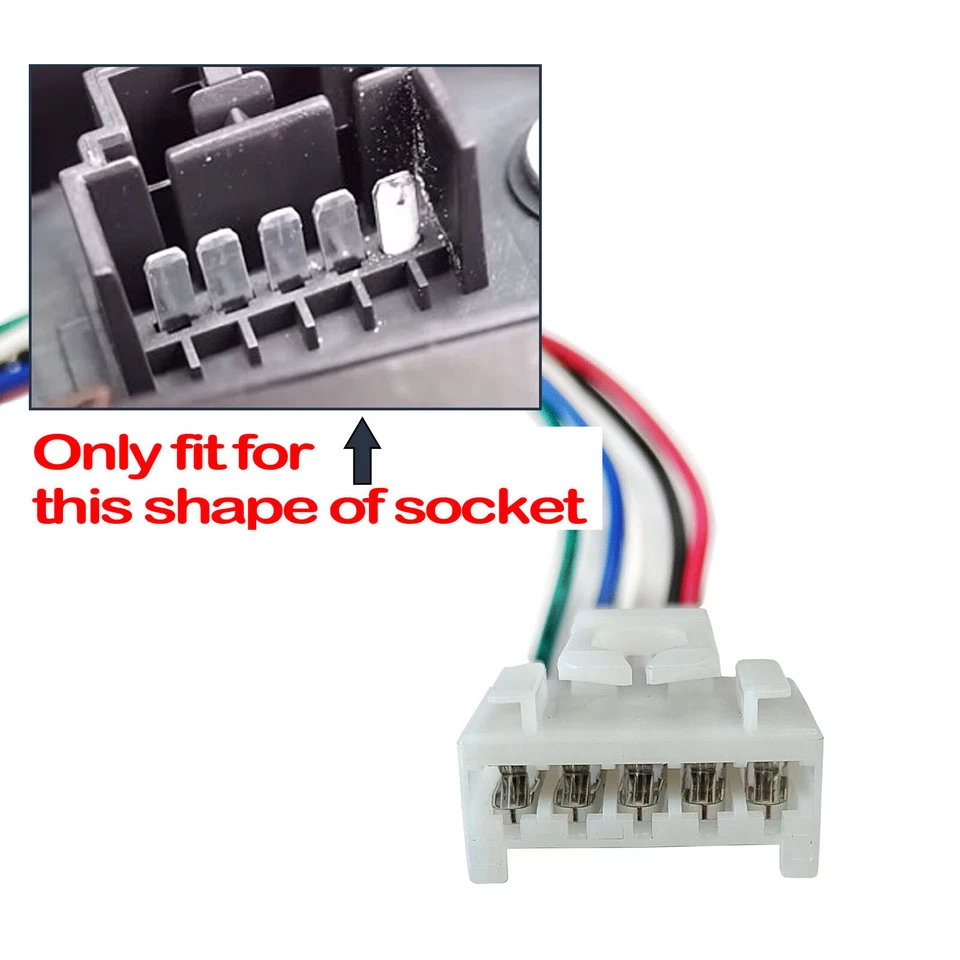 Pair 5P Tail Light Connector Wiring Plug Connector For Fiat Punto 188 Panda 169 - Image 3 of 4