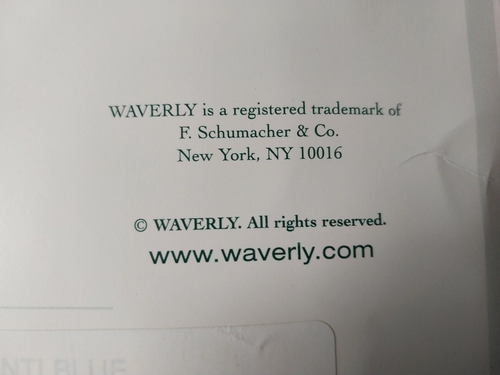 Waverly Chanti Blue Pair Lined Rod Pocket Drapes-84" Long NEW-3 pairs Available - Picture 13 of 16