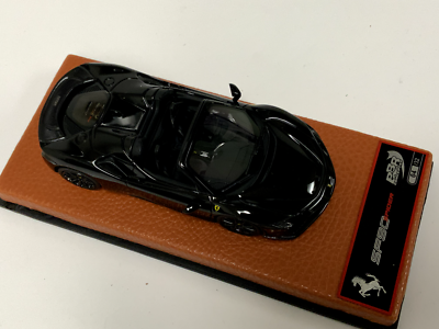 1/43 BBR Ferrari SF90 Spider Pack Fiorano Black Tan Leather