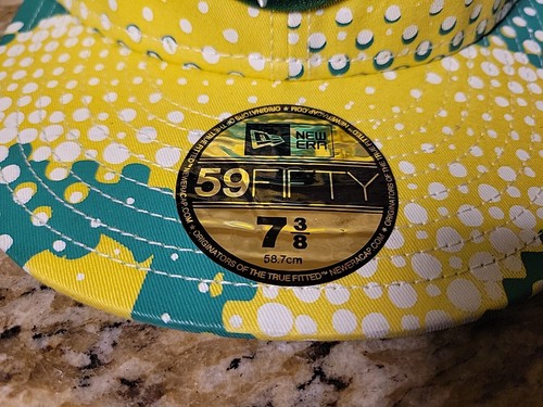 ADL Yellow Camouflage Cap Hat New Era 59Fifty Fitted Size 7 3/8 - Picture 3 of 10