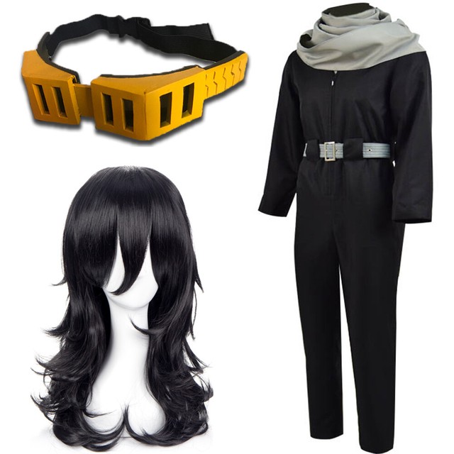 My Hero Academia Shouta Aizawa Cosplay Glasses Costume Eraser Head Wig Jumpsuit | eBay