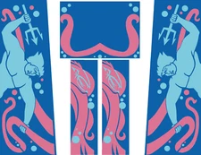 Stern TRIDENT Pinball Machine CABINET Decal Set