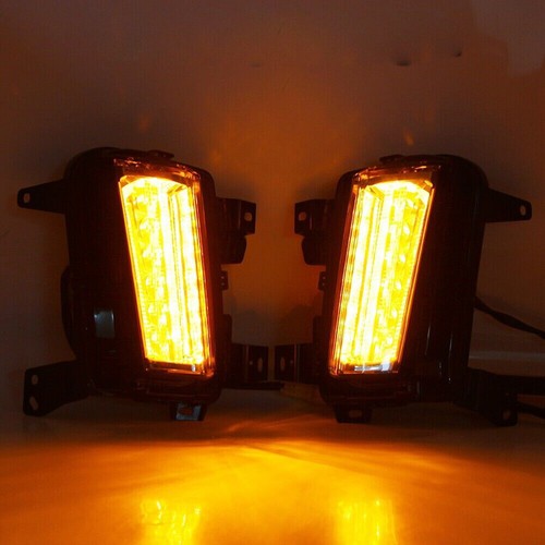 LED DRL Daytime Running Light Turn Signal Fog Lamps FIT 2017-2019 Cadillac XT5 - Picture 9 of 9