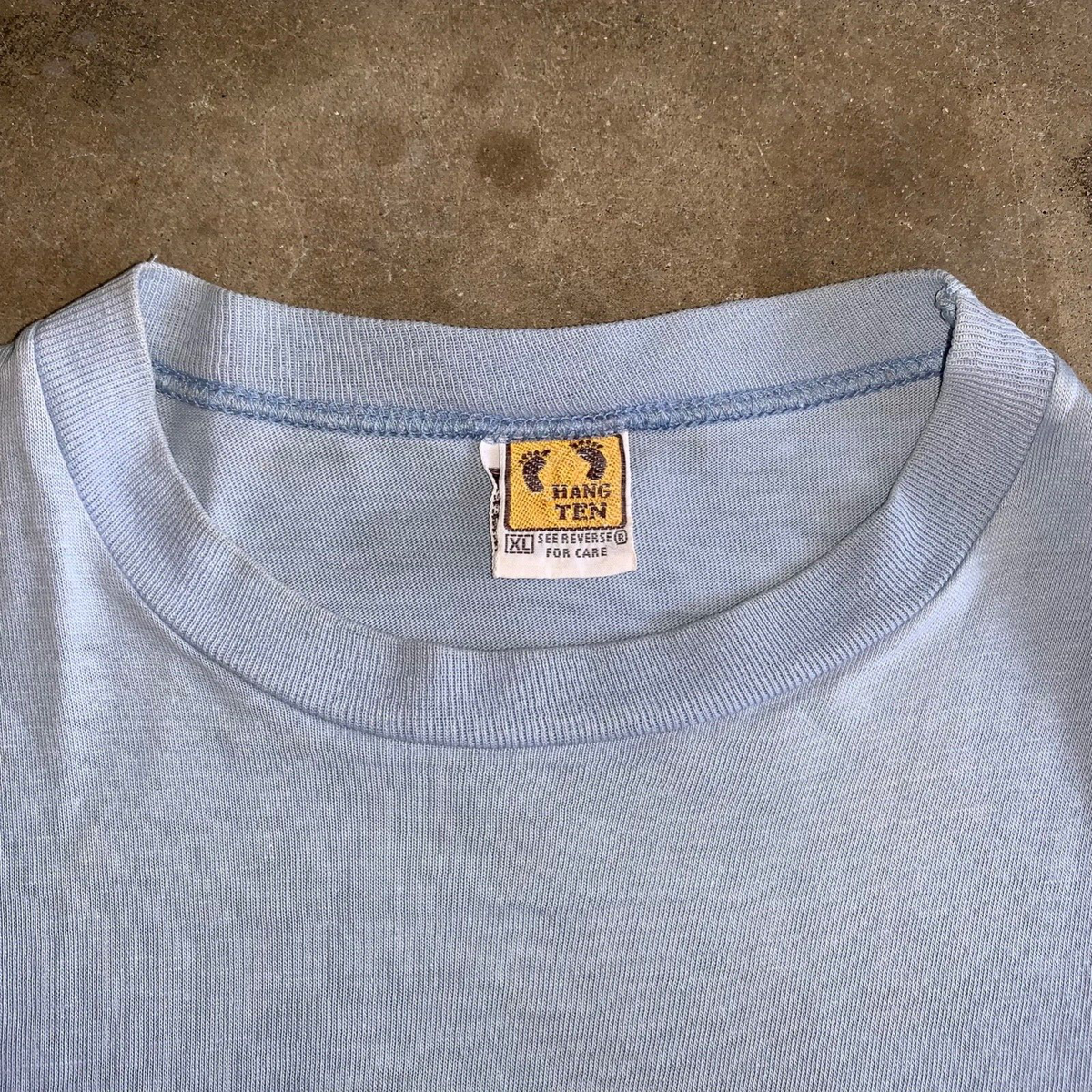 RARE 70s VINTAGE HANG TEN SURF BRAND GRANNY MX MOTOCROSS T-SHIRT