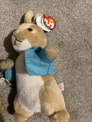 2 X Peter Rabbit 7" TY AND 6" Cadbury Soft Toy Plush Comforters - Picture 2 of 3