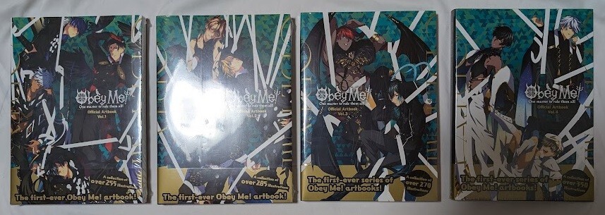 Obey Me! Official Artbook Vol.1 & Vol.2 ,vol.3,vol.4 English