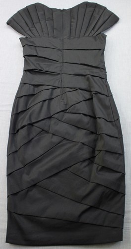 Michael Kors Collection Italy Women Black Ruffle Lined Sheath Dress NWT 0 $1,995 - Picture 3 of 6