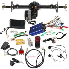 34'' Rear Axle Kits 1500W Brushless Differential Motor for Golf Cart Mower Trike