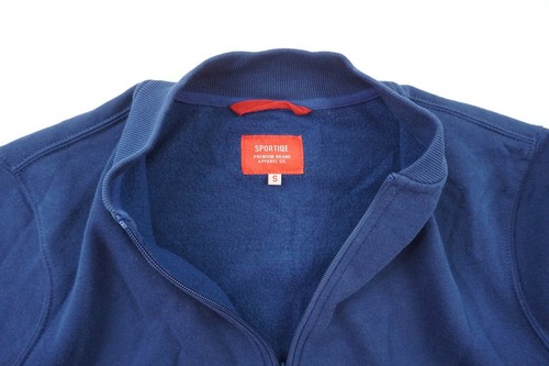 Sportiqe Mens Full Zip Sweatshirt Small Blue Long Sleeve Pockets - Picture 4 of 10