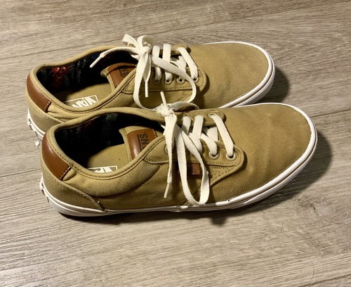 Mens Vans Atwood Deluxe Khaki White Shoes US 10.5 - Picture 5 of 6