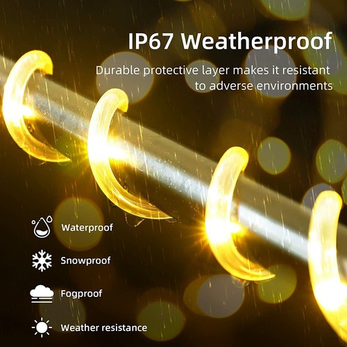 Solar String Lights Outdoor Rope Lights 100led 33ft For Garden Fence Patio Yard - Picture 27 of 40