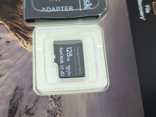 SANDISK IMAGEMATE PRO MICRO SD 128GB MICRO SD + ADAPTER - Photo 4 sur 4