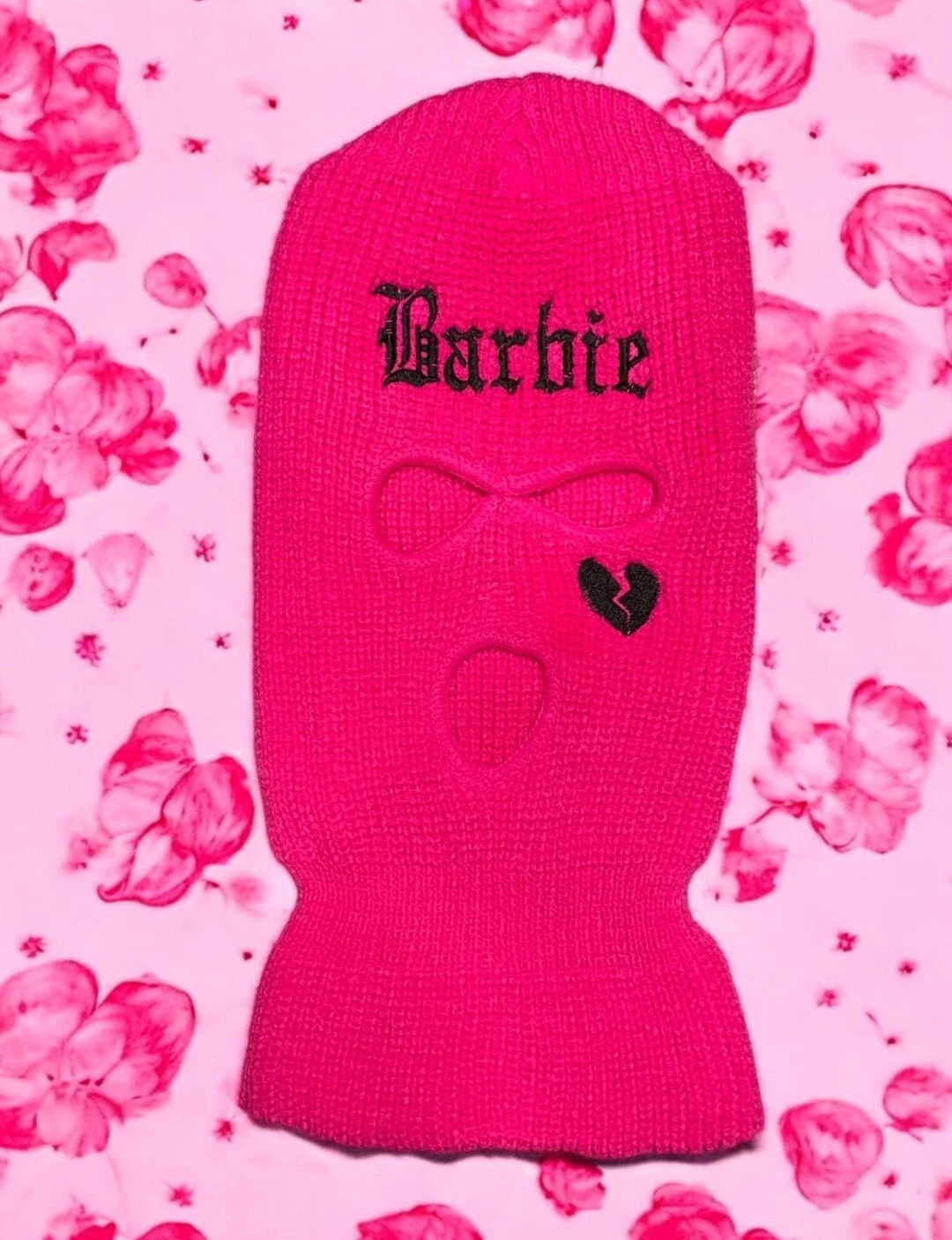Balaclava Pink Face Mask Barbie Broken Heart UV Protection Ski Tactical Masks