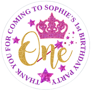 48 Personalised Baby Shower Party Bag Stickers Sweet Bag Seals 40mm Labels