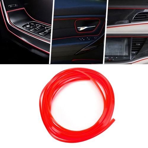 Red Car Interior Door Gap Edge Line Molding Trim Strip Decor Auto Accessories - Bild 15 von 16