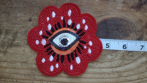 Iron on or Sew On Patches Cats, Goose, Barbie, Fire I'm Fine, Evil Eye - Picture 18 of 69