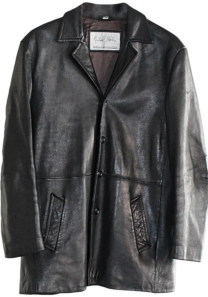 Vintage Michael Hoban North Beach Leather Car Coat - 1980s - Large, Unisex