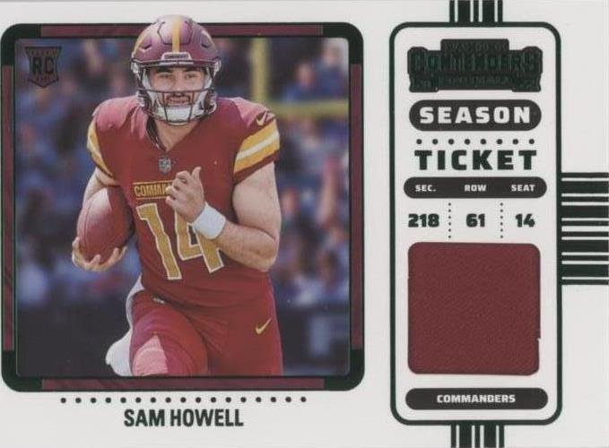 2022 Panini Contenders Sam Howell #RSV-SHO - 1 of 2