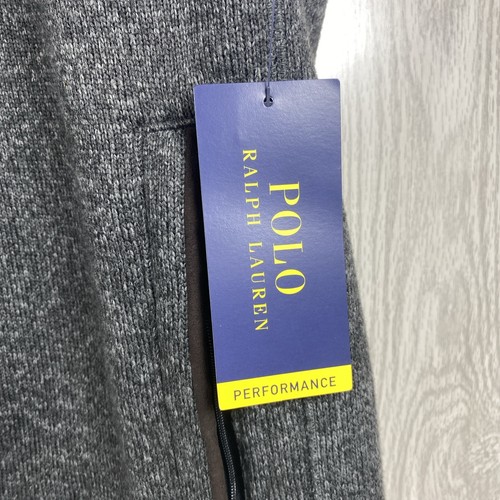 Polo Ralph Lauren Fleece Mockneck Vest Heather Gray Black NEW With TAGS! - Picture 11 of 13