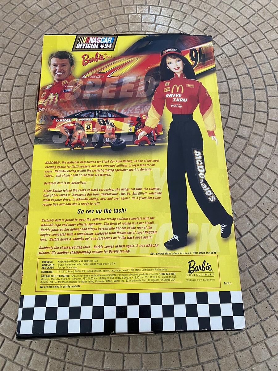 MATTEL BARBIE VINTAGE MCDONALDS NASCAR OFFICIAL #94