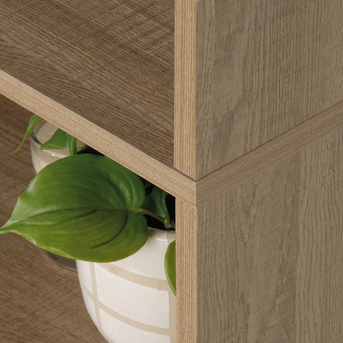 4-Shelf Tall Bookcase W/ 2 Doors Cabinet Displaying Collection 24.6x11.7x71.1" - Picture 7 of 9