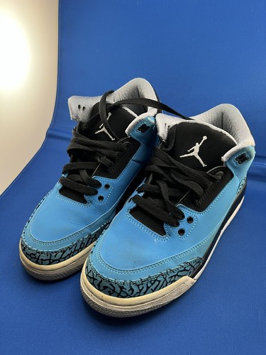 Nike Air Jordan 3 Retro Powder Blue Sz 6Y UK 5.5 - Picture 1 of 12