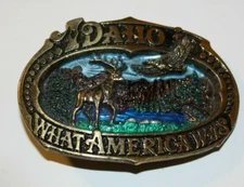 Idaho is What America Was  Belt Buckle by the Great American Buckle Co. 