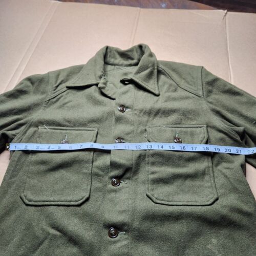 US Army M51 Cold Weather Wool Field Shirt XS Vintage 1940s 1950s - Picture 4 of 6