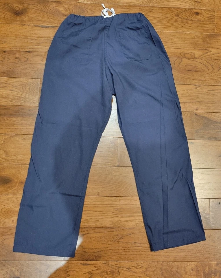 EWC Scrub Unisex Large Medical Uniform Dark Blue SPAS NB Indigo - NEW w/o Tags - Image 4 of 4