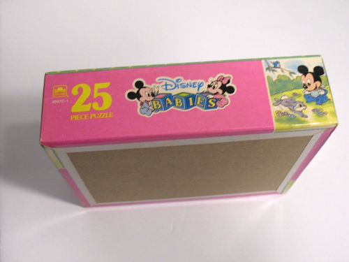 VINTAGE MICKEY MOUSE KLOPFER PUZZLE VERSIEGELT 25 TEILE DISNEY BABYS GOLDEN - Bild 3 von 3