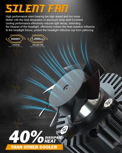 6000K Super White 4x 9007 9005 LED Combo Headlight Bulbs High and Low Beam Kit - Imagen 7 de 13