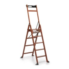Foppapedretti Scala 5 Gradini in Legno Pieghevole Portata 150 Kg Noce 9900380306