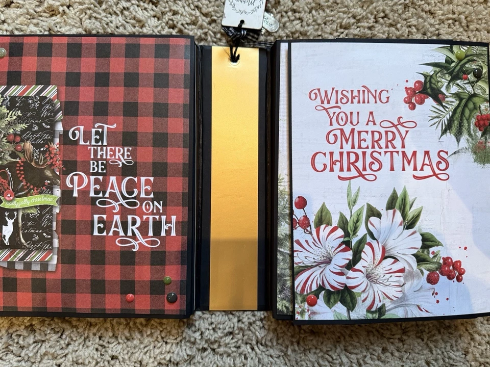 Рождественский мини-альбом/фолиант ручной работы для скрапбукинга 6x8 Simple Story - Изображение 3 из 4