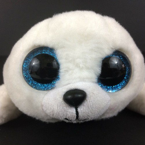 Ty Beanie Boos Icy Seal White 7" Beanbag Plush Stuffed Animal Toy Glitter Eyes - Picture 7 of 10