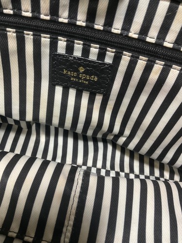 Kate Spade New York Southport Avenue Lydia SLOAN Black Leather Satchel BAG - Picture 6 of 6